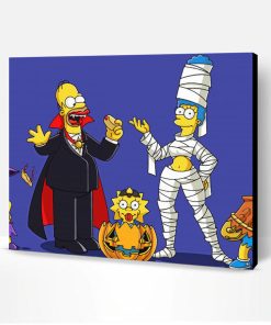 Halloween Simpson Paint By Numbers