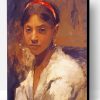 Head Of A Capri Girl John Sargent Paint By Number