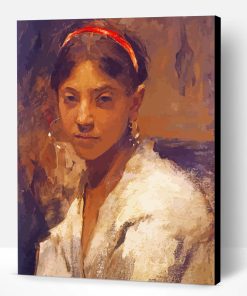 Head Of A Capri Girl John Sargent Paint By Number
