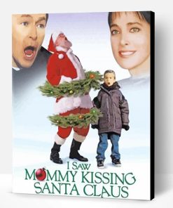 I Saw Mommy Kissing Santa Claus Poster Paint By Number