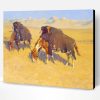 Indians Simulating Buffalo By Frederic Remington Paint By Number