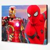 Iron Man And Spider Man Paint By Number