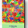 Jinan City Map Poster Paint By Numbers