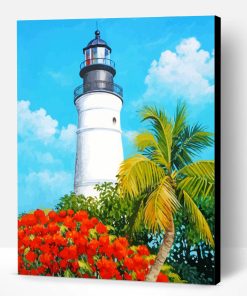 Key West Lighthouse Art Paint By Number