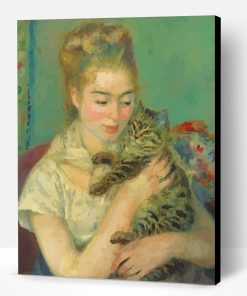 Lady With Cat Renoir Paint By Numbers