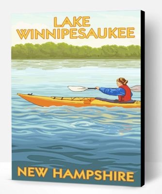 Lake Winnipesaukee Poster Paint By Number