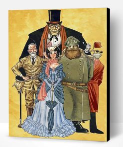 League Of Extraordinary Gentlemen Illustration Paint By Number