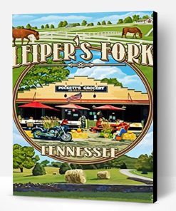 Leipers Fork Tennessee Poster Paint By Numbers