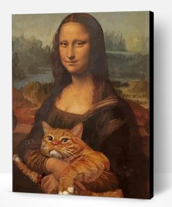 Leonardo Mona Lisa Cat Paint By Number