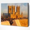 Lincoln Cathedral At Sunset Paint By Number