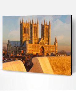 Lincoln Cathedral At Sunset Paint By Number
