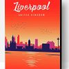 Liverpool Skyline UK Poster Paint By Numbers