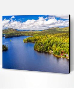 Loon Lake Landscape Paint By Numbers