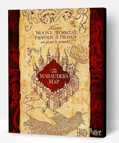 Marauders Map Harry Potter Paint By Number