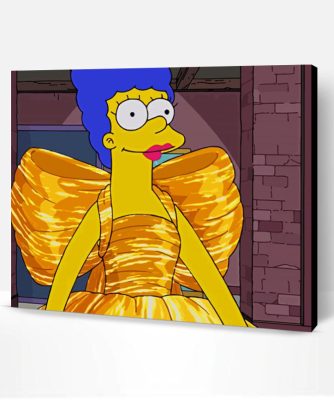 Marge Simpson In A Dress Paint By Number