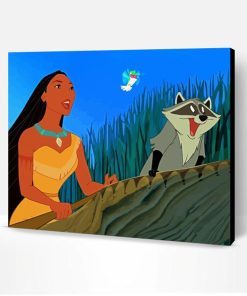 Meeko With Flitt And Pocahontas Paint By Number