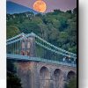 Menai Bridge With Moon View Paint By Numbers