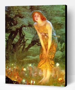 Midsummer Eve Fairy Forest Little Fairies By Edward Hughes Paint By Number