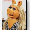 Miss Piggy Wearing Dress Paint By Number