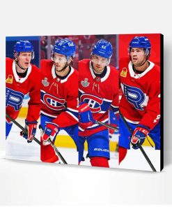 Montreal Canadiens Hockey Players Paint By Number