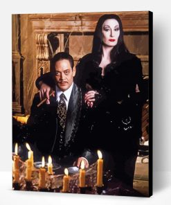 Morticia And Gomez Paint By Number