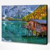 Mountain Cabins Landscape Lake Paint By Numbers