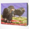 Muskox Animals Art Paint By Numbers