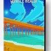 Myrtle Beach South Carolina Poster Paint By Numbers