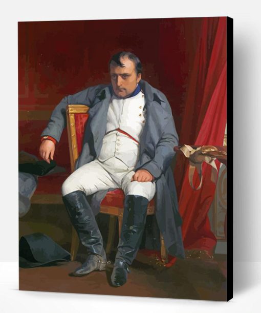 Napoleon At Fontainebleau By Paul Delaroche Paint By Number