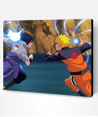 Naruto Vs Sasuke Paint By Number