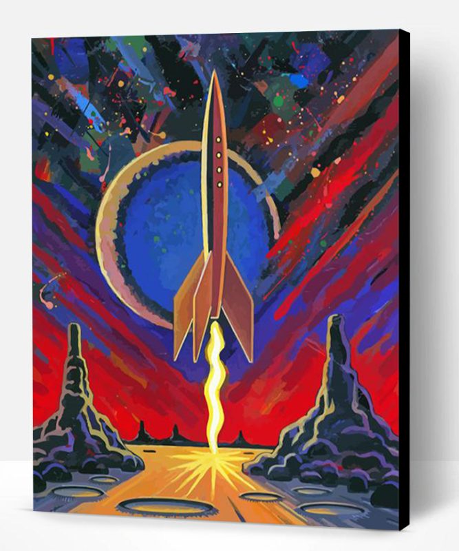 Nasa Rocket Art Paint By Number
