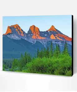 Oregon Three Sisters Mountains Paint By Number