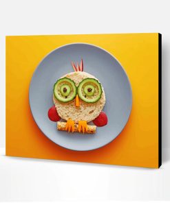Owl Funny Food Paint By Number