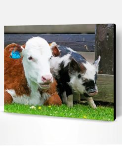 Pig And Cow Paint By Number