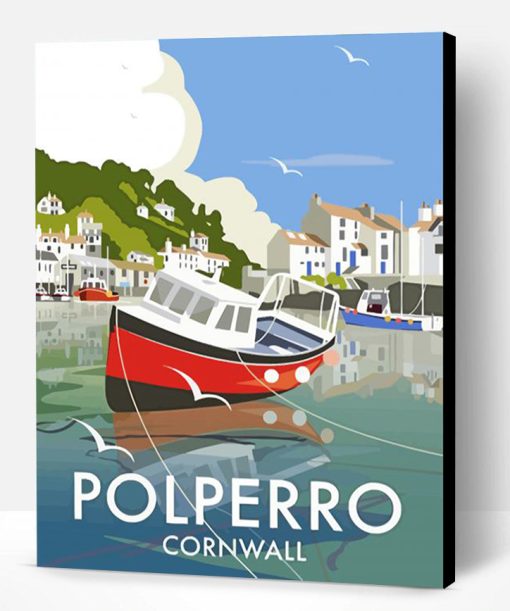 Polperro Poster Paint By Number