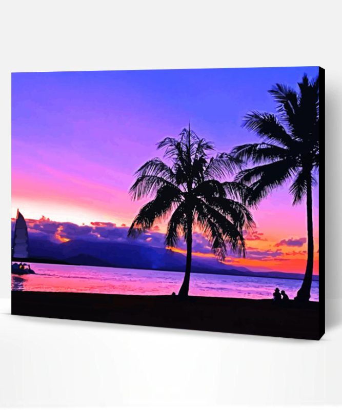 Port Douglas Beach At Sunset Paint By Number