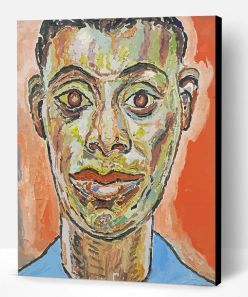 Portrait Of James Baldwin Delaney Art Paint By Number