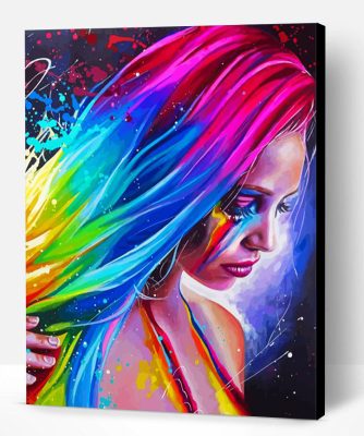 Rainbow Lady Art Paint By Number