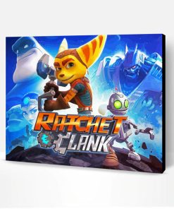 Ratchet And Clank Cartoon Poster Paint By Number