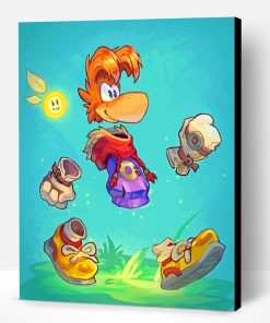 Rayman Game Character Paint By Number