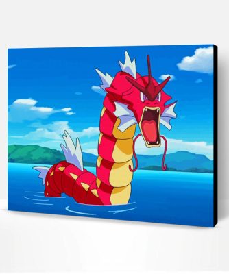 Red Gyarados Paint By Number