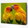 Red And Yellow Birds Paint By Number