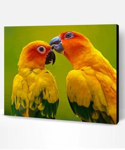 Red And Yellow Birds Paint By Number