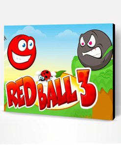 Red Ball 3 Game Paint By Numbers