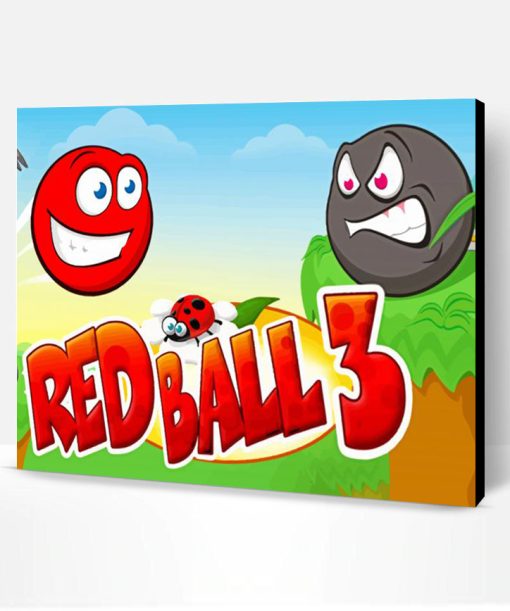 Red Ball 3 Game Paint By Numbers