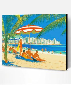 Retro Beach Paint By Number