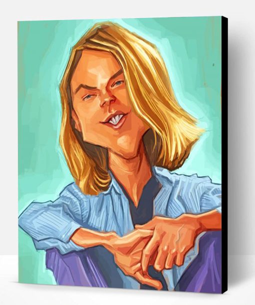 River Phoenix Caricature Art Paint By Number