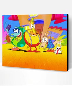 Rockos Modern Life Animation Characters Paint By Numbers