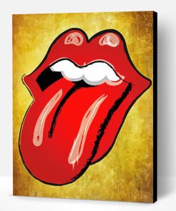 Rolling Stones Logo Paint By Numbers