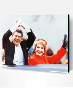 Ronald Reagan And His Wife Nancy Paint By Number